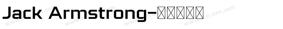 Jack Armstrong字体转换